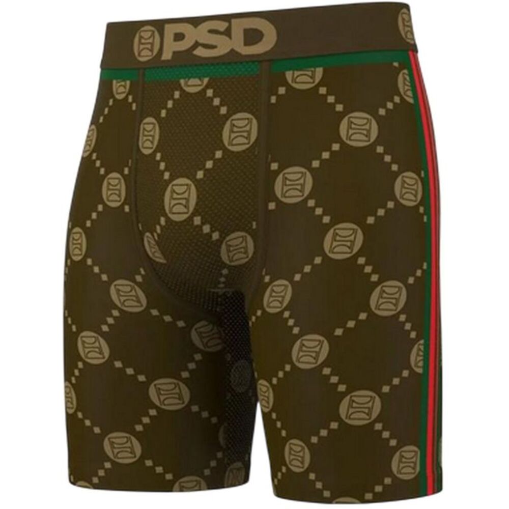 PSD Mens Emblem Boxer Briefs / Brown